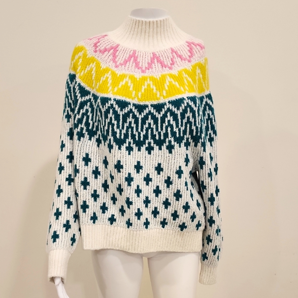 Colorful Patterned Women's Sweater